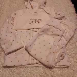 NWT Carters little girls 3 piece outfit